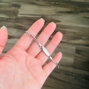 Kids Silver Chain Bracelet kids